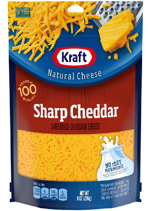 Kraft Shredded Sharp Cheddar Cheese
