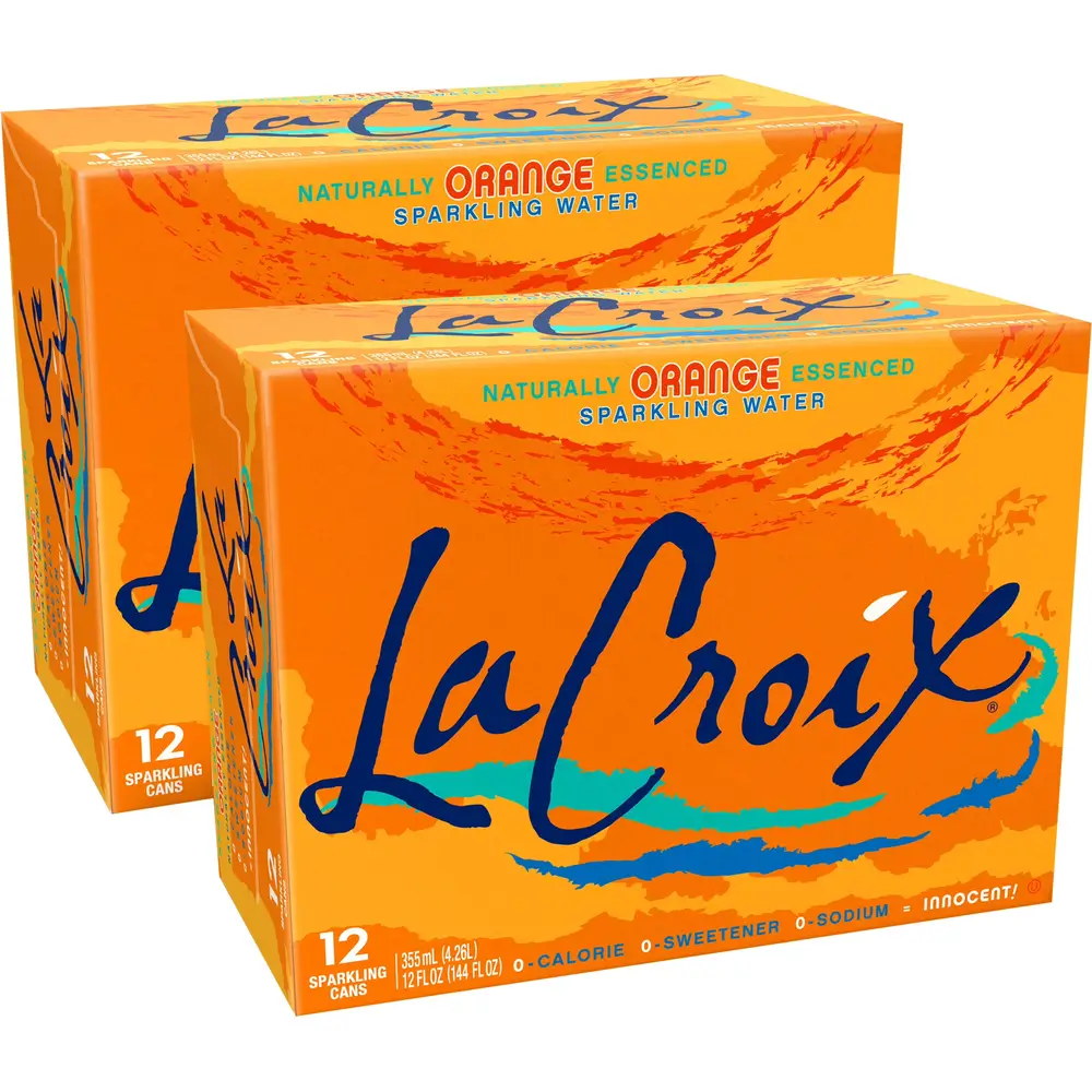 Orange Sparkling Water 12-pack
